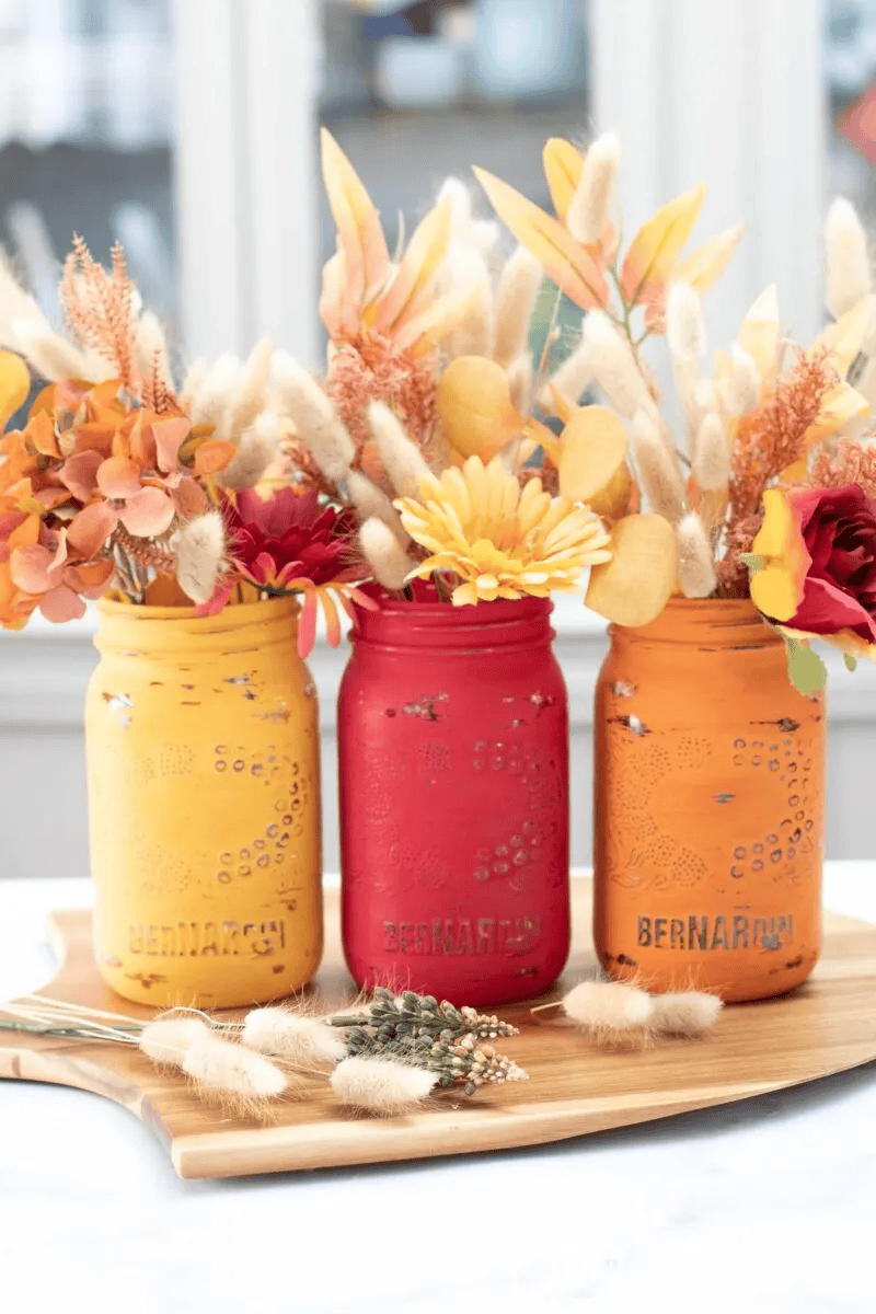 diy mason jar centerpiece