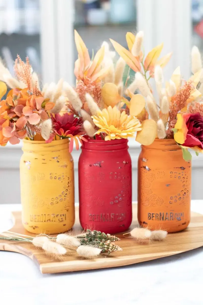 diy mason jar centerpiece