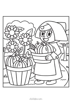 september coloring page