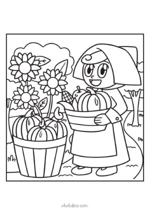 september coloring page