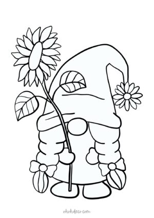 sunflower coloring page