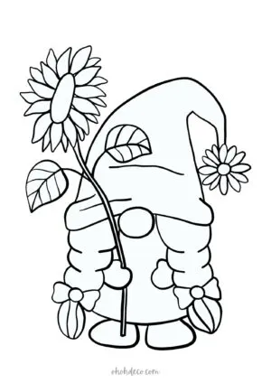 sunflower coloring page