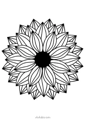 sunflower mandala