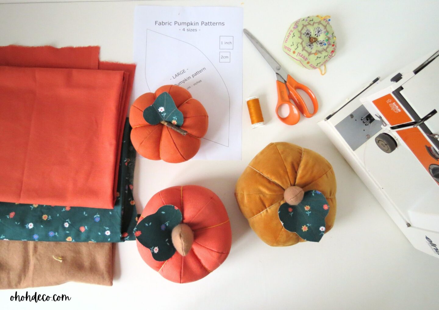 How to Sew a Fabric Pumpkin