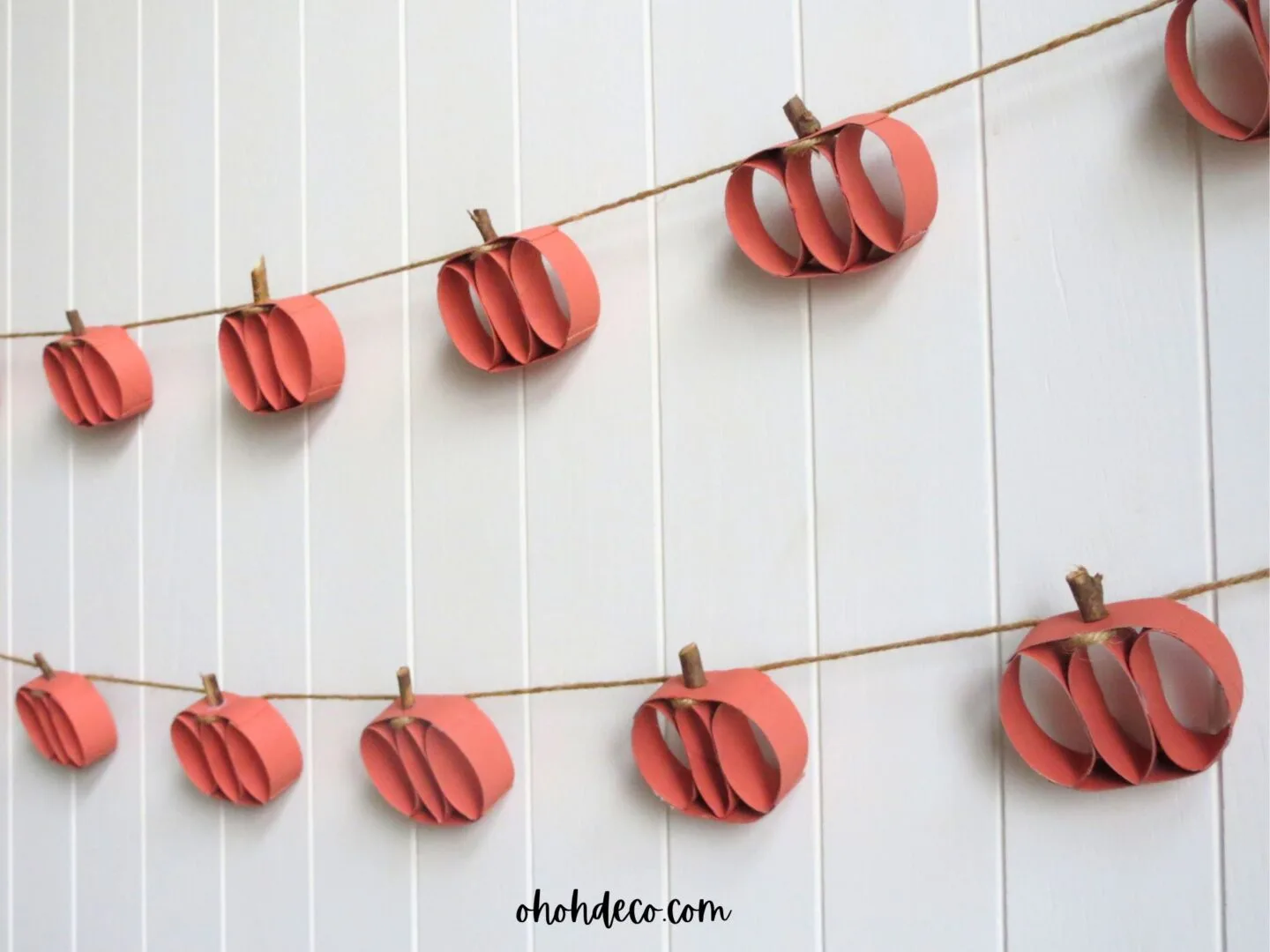 pumpkin garland diy