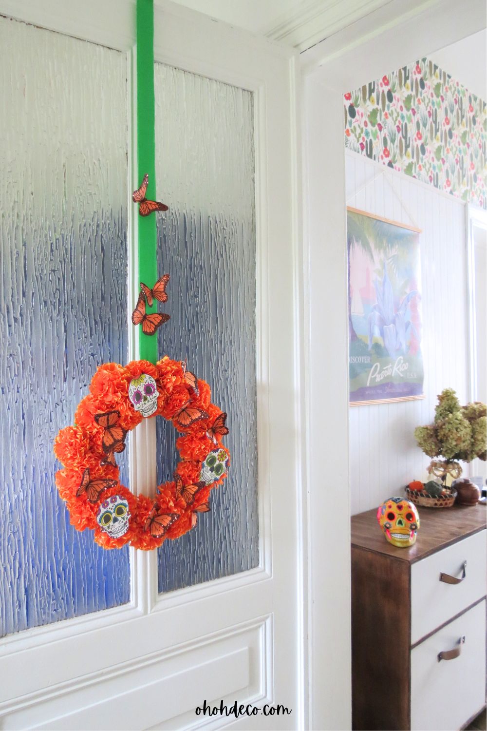 day of the dead wreath DIY