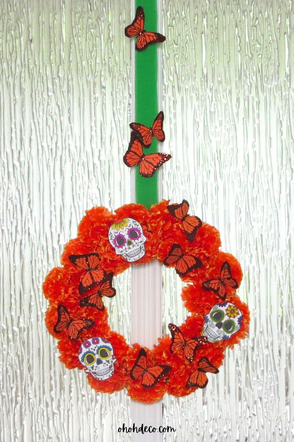 how to make a day of the dead wreath