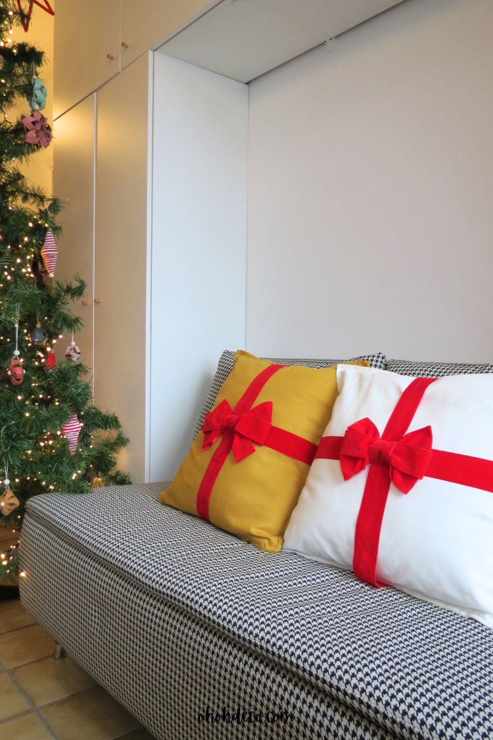 Hacer almohadas de Navidad