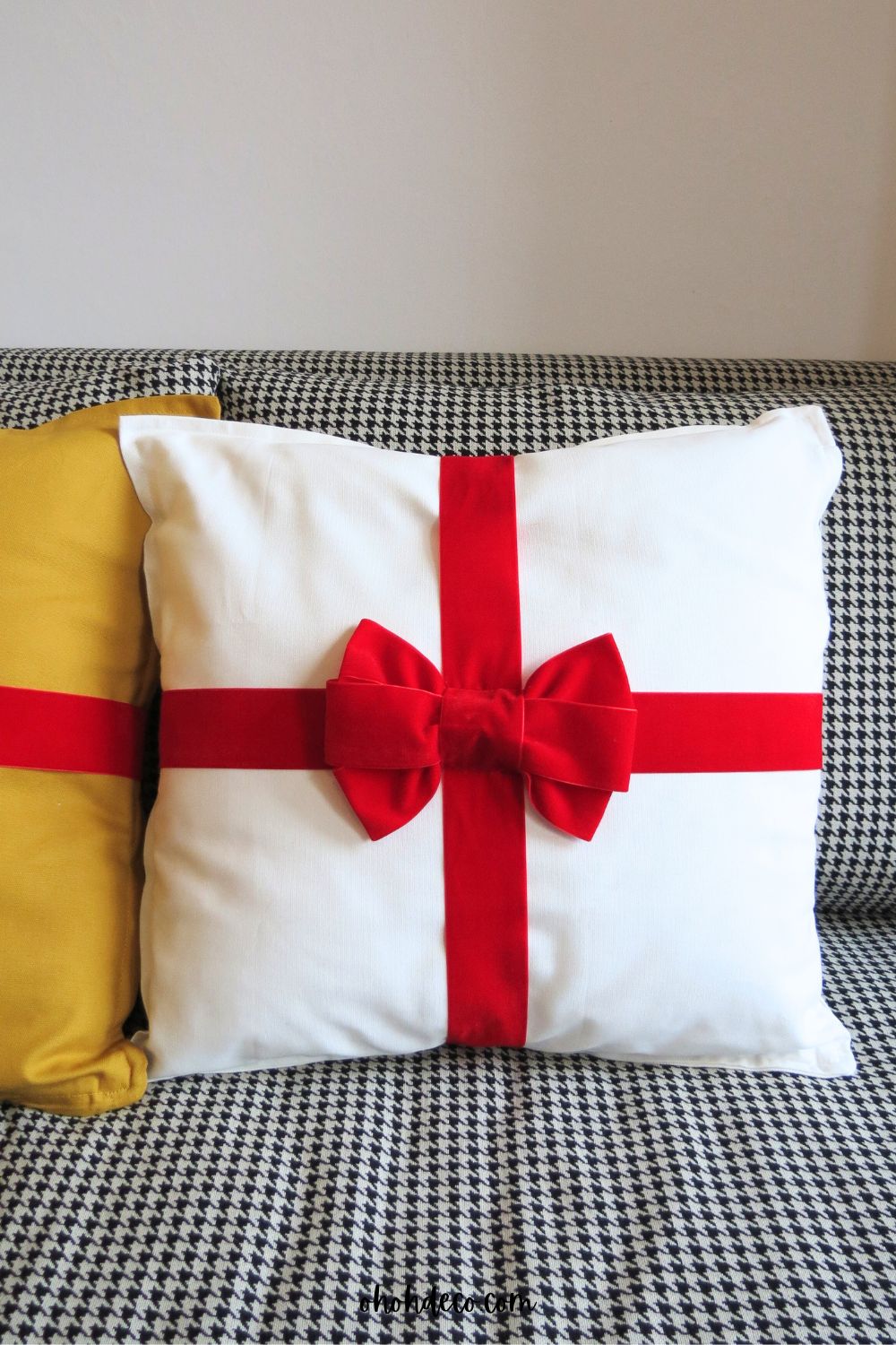 Almohada de Navidad de bricolaje