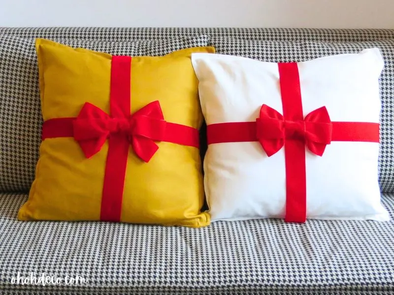 diy christmas pillow