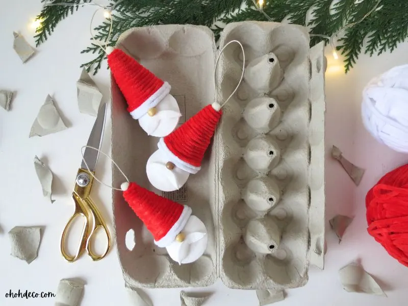 diy santa ornaments
