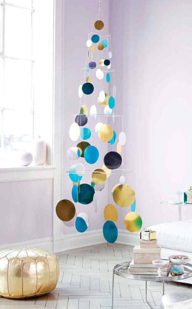 Hanging Mobile DIY alternative Christmas Tree
