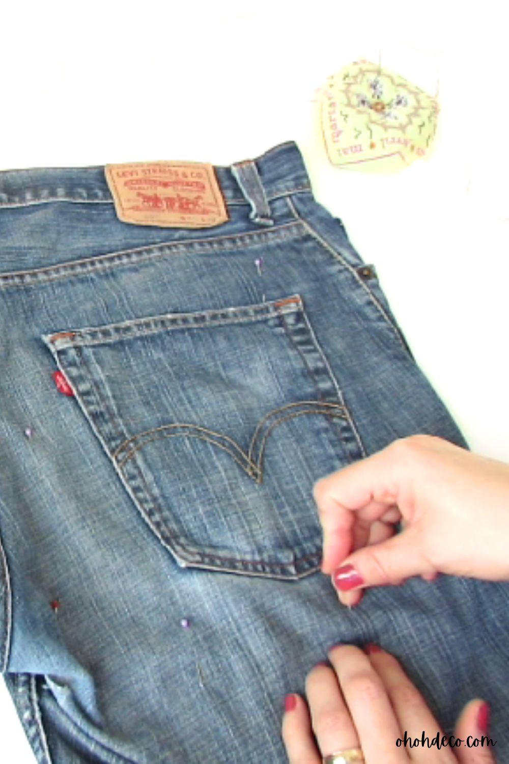 pin the denim