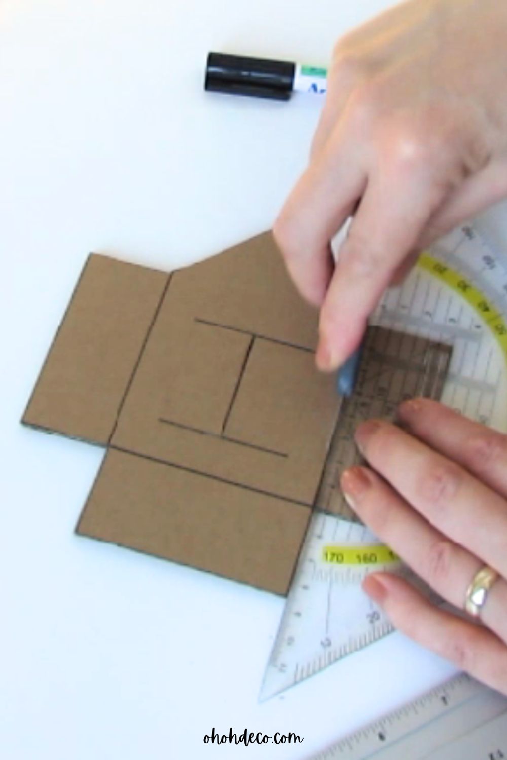 cut out the house shape