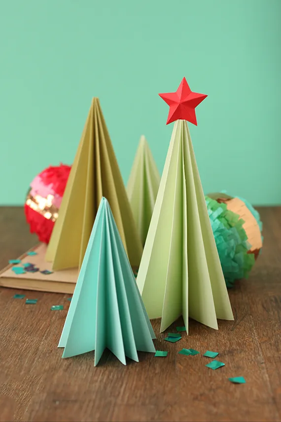Accordian Paper Folded Tree