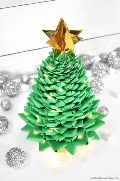 diy paper christmas tree