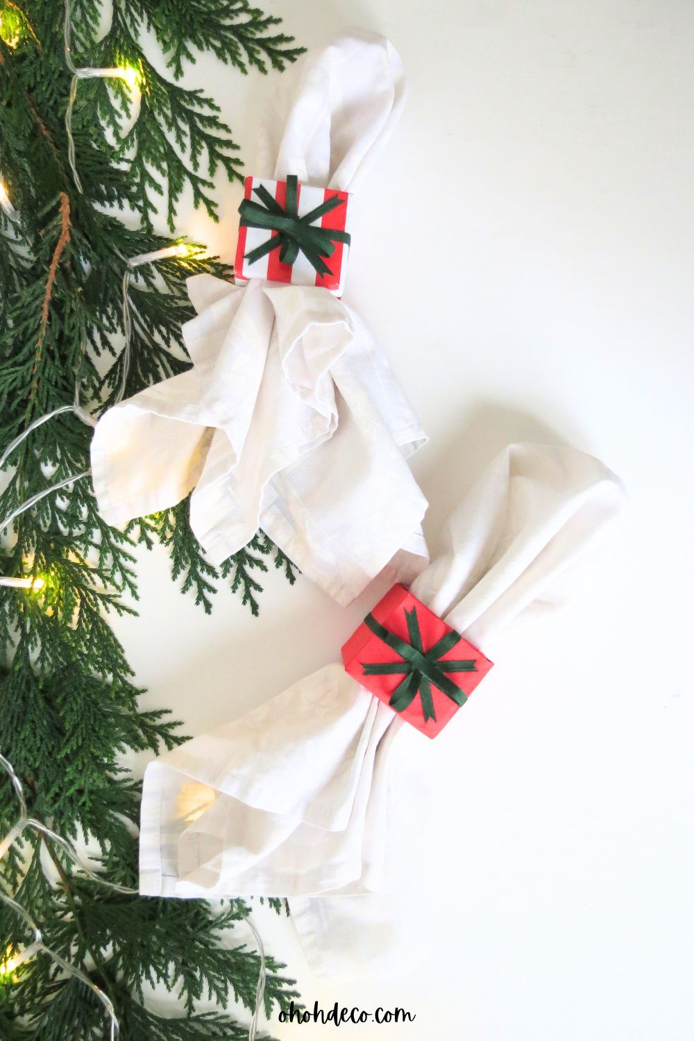 Ningle de las servilletas de regalo fáciles de hacer