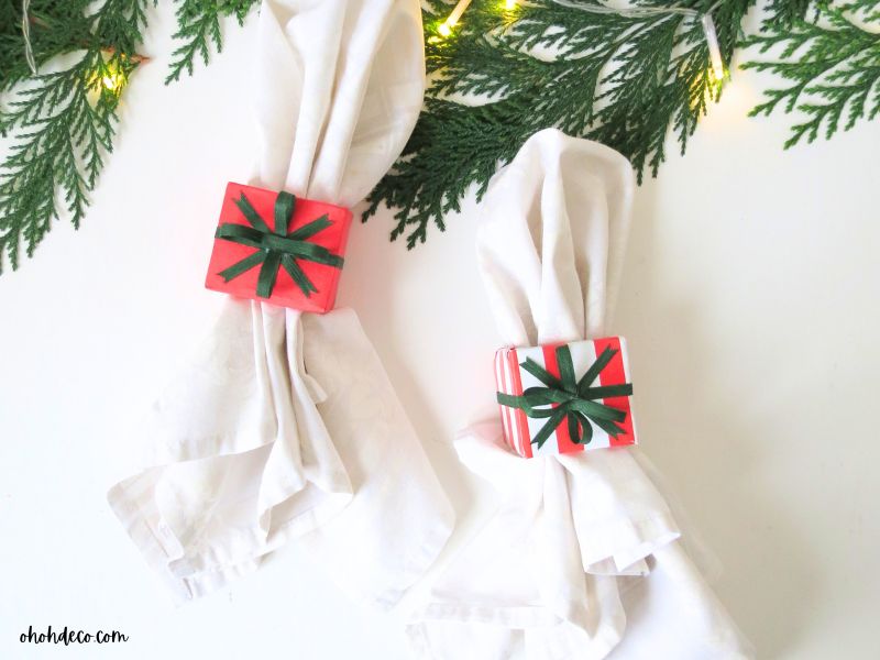 diy christams napkin rings