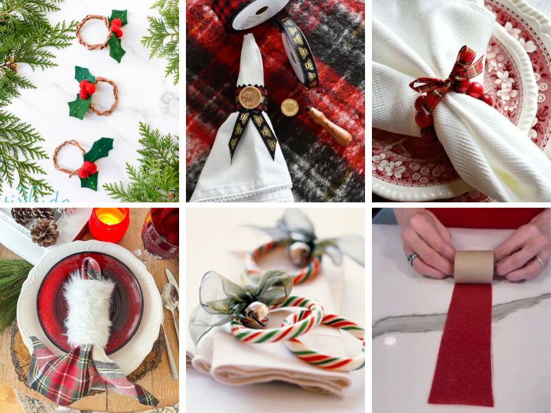 diy christmas napkin rings