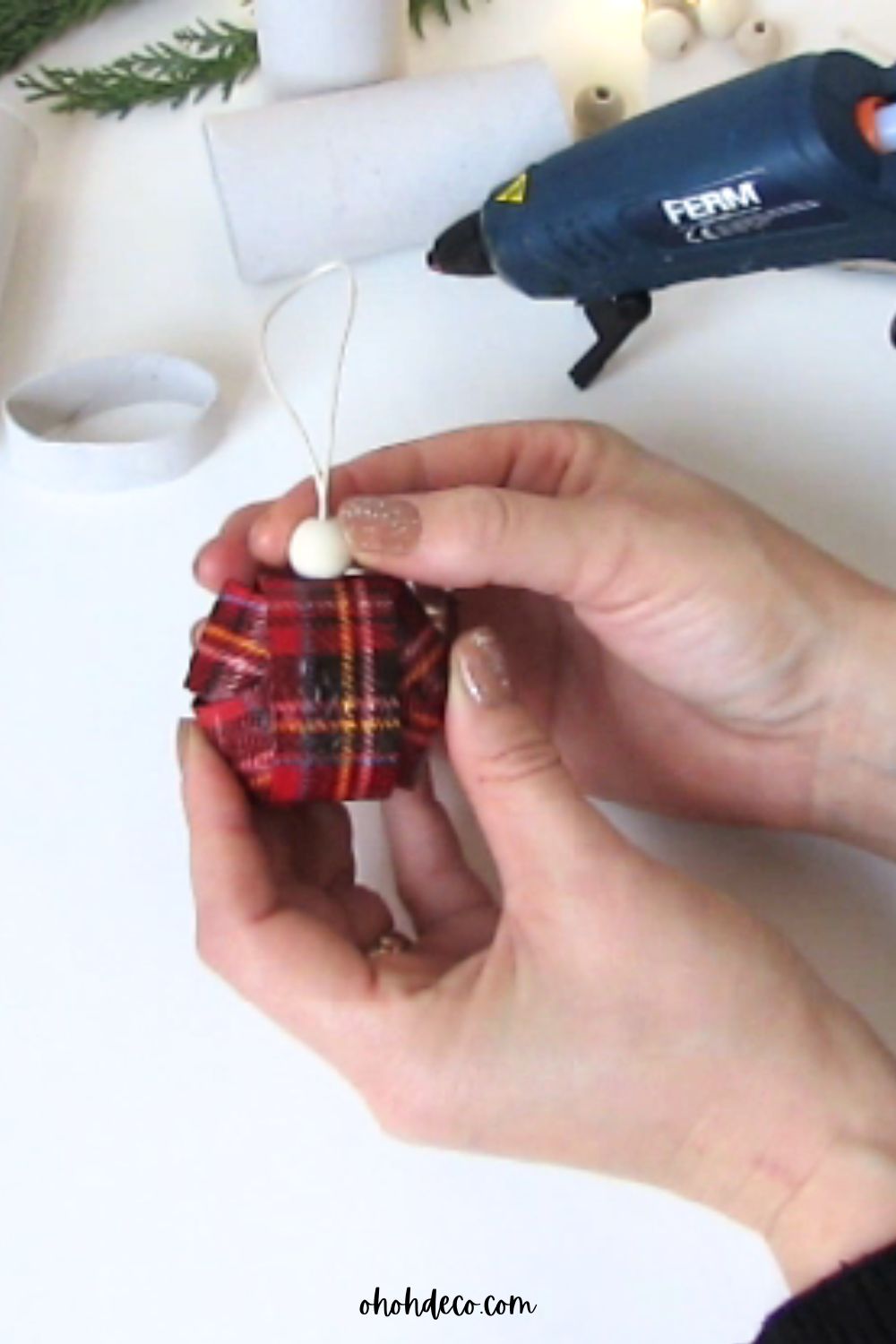 Para hacer decoraciones navideñas antiguas