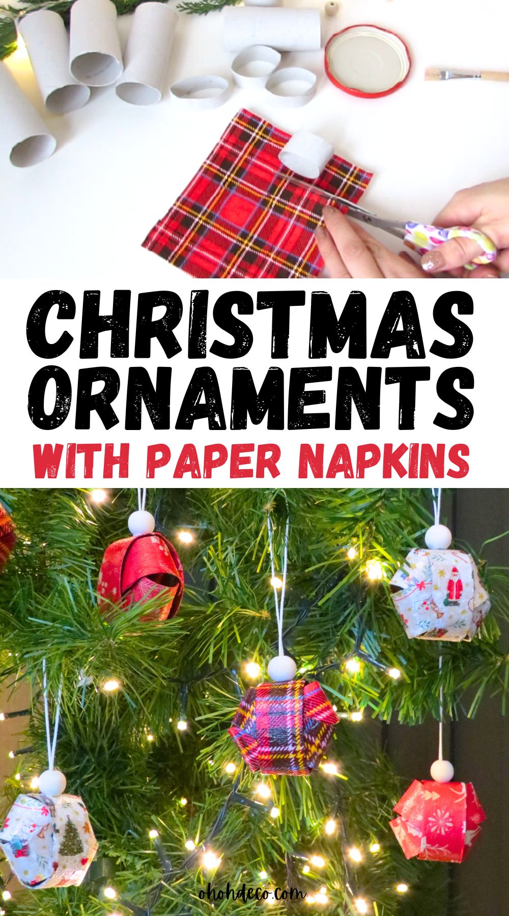 Para hacer decoraciones navideñas de DIY -alt -fashioned