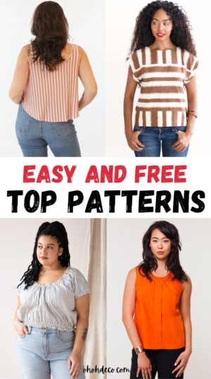 21 Free top sewing patterns