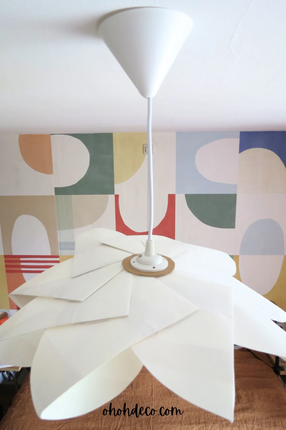 how to make a lamp with paper