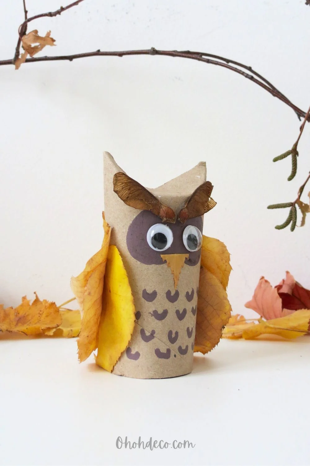 toilet paper roll owl