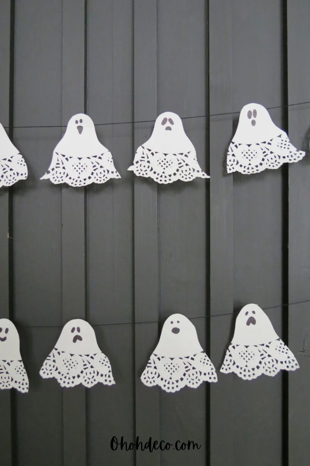easy to make ghost garland diy