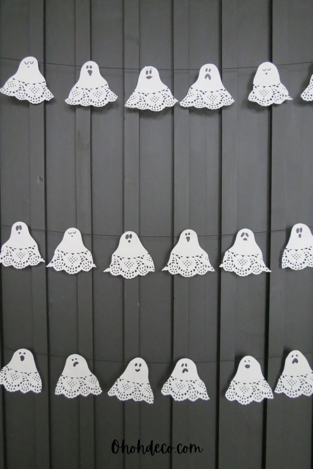 ghost garland diy