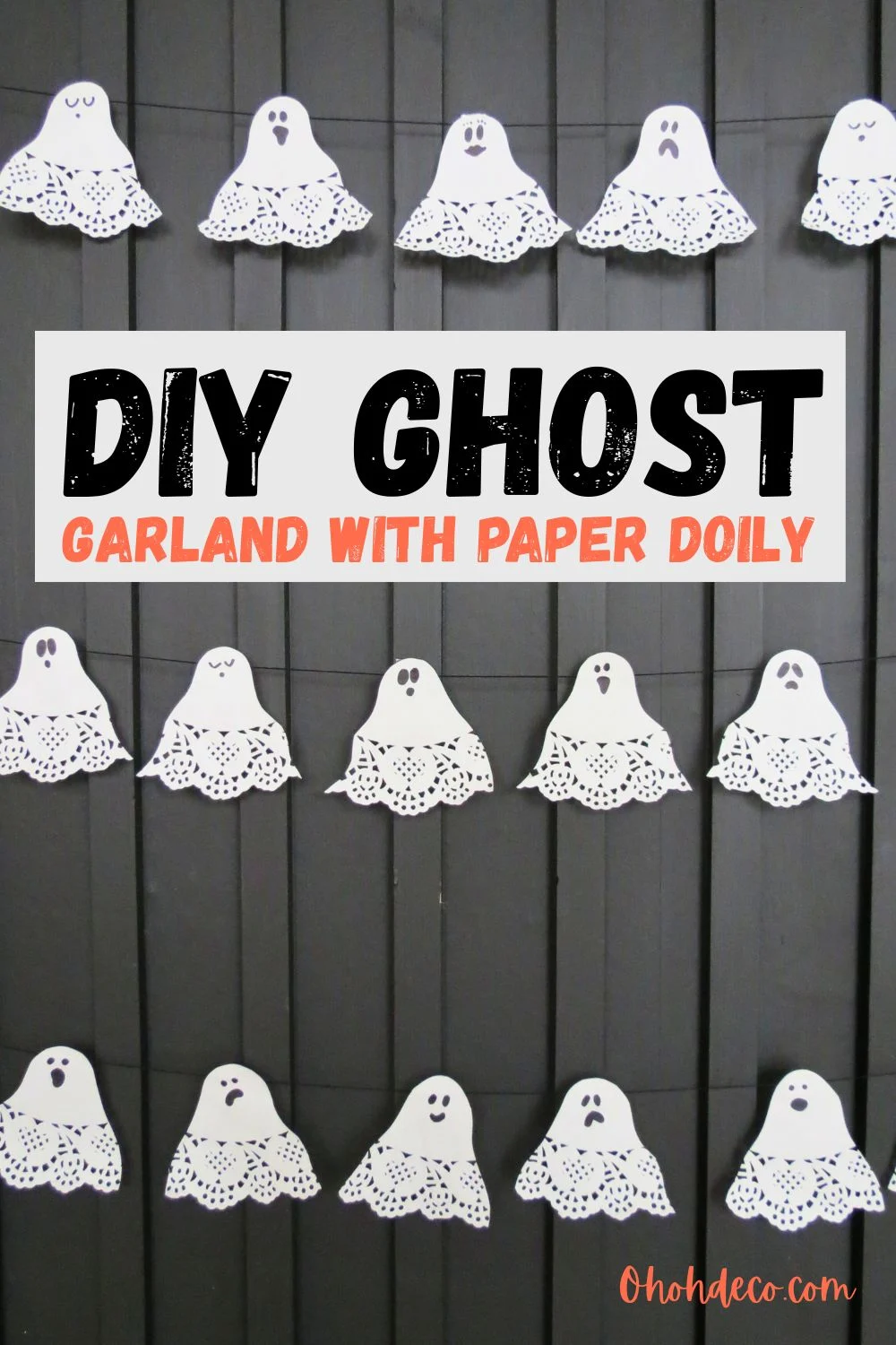ghost garland diy