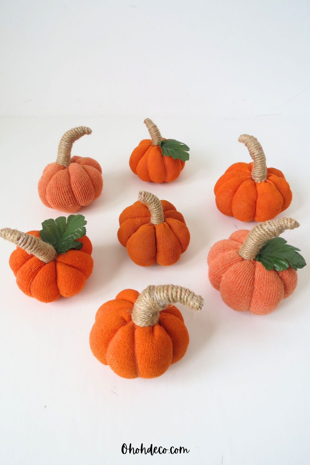 mini pumpkin crafts with lonely socks