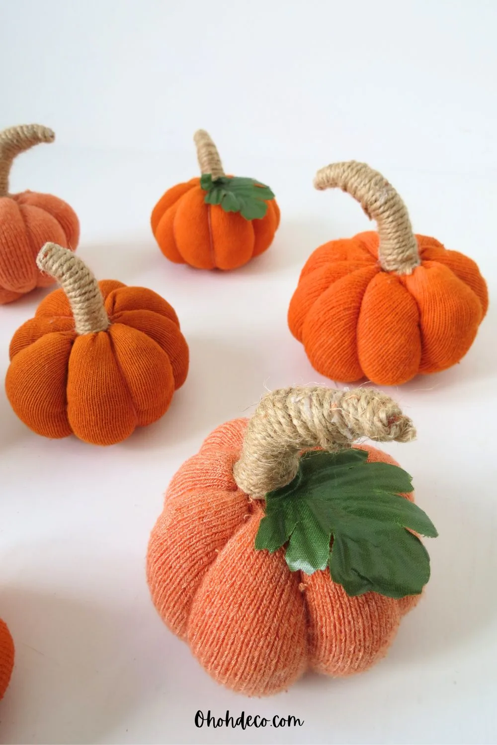 mini pumpkin crafts with lonely socks