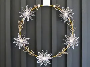 toilet paper roll wreath