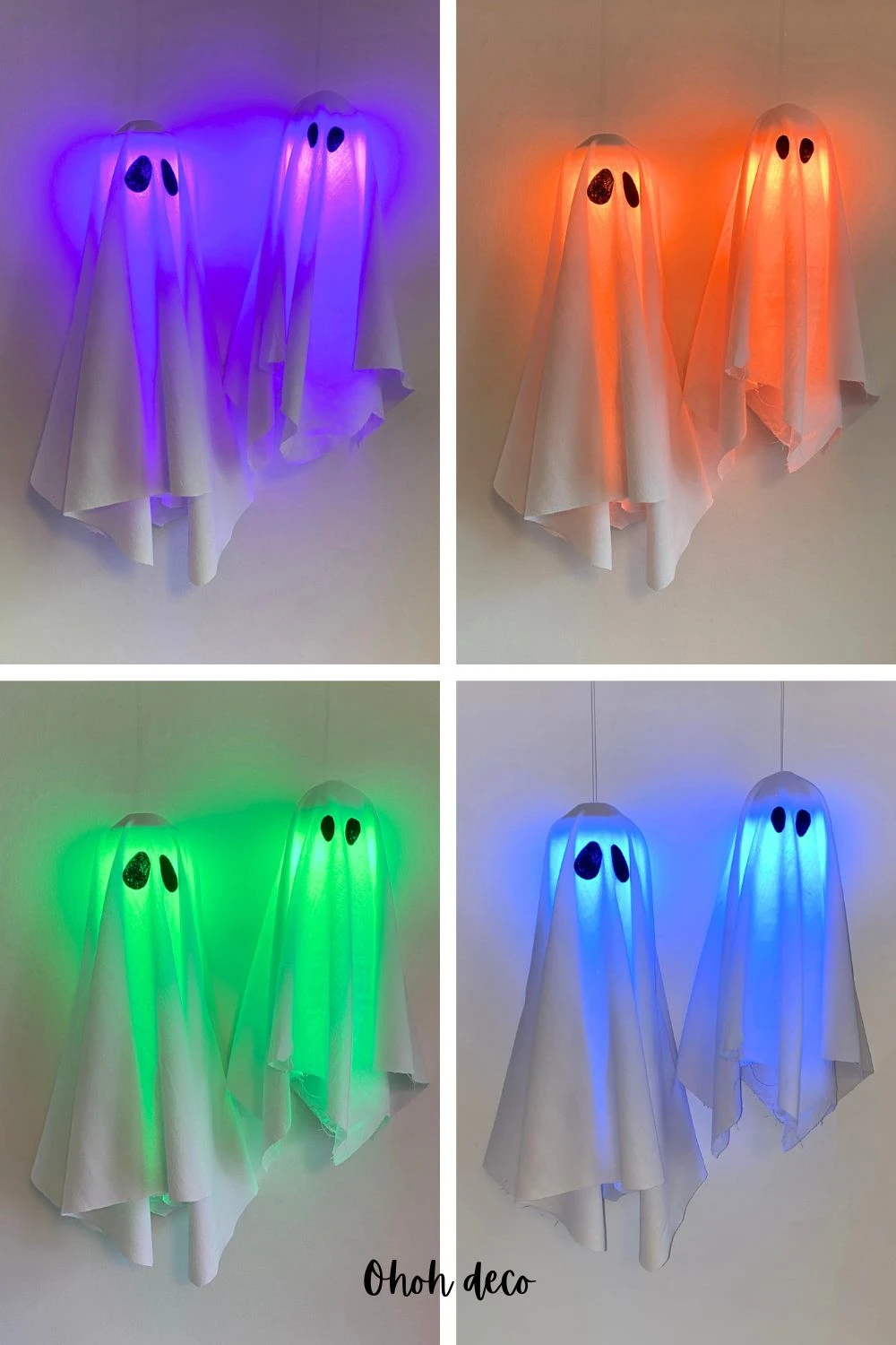 Easy ghost decoration for Halloween