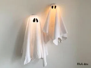 diy ghost decorations for Halloween