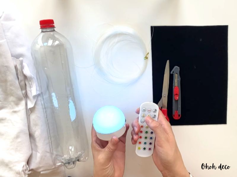 supplies to make diy ghost