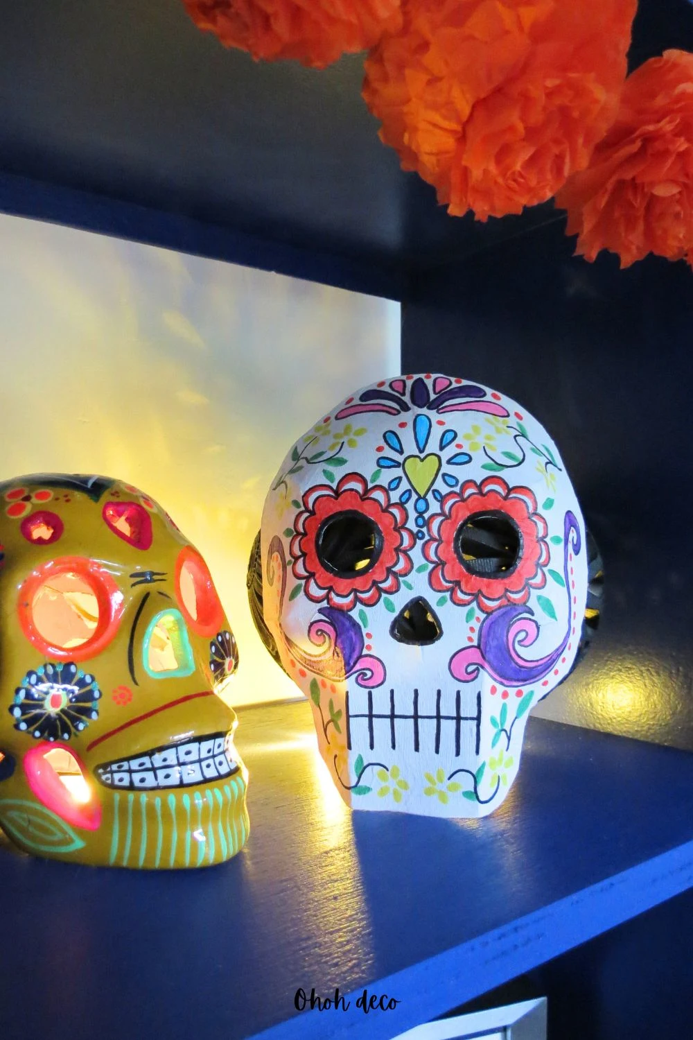 diy skull mask with cardboard