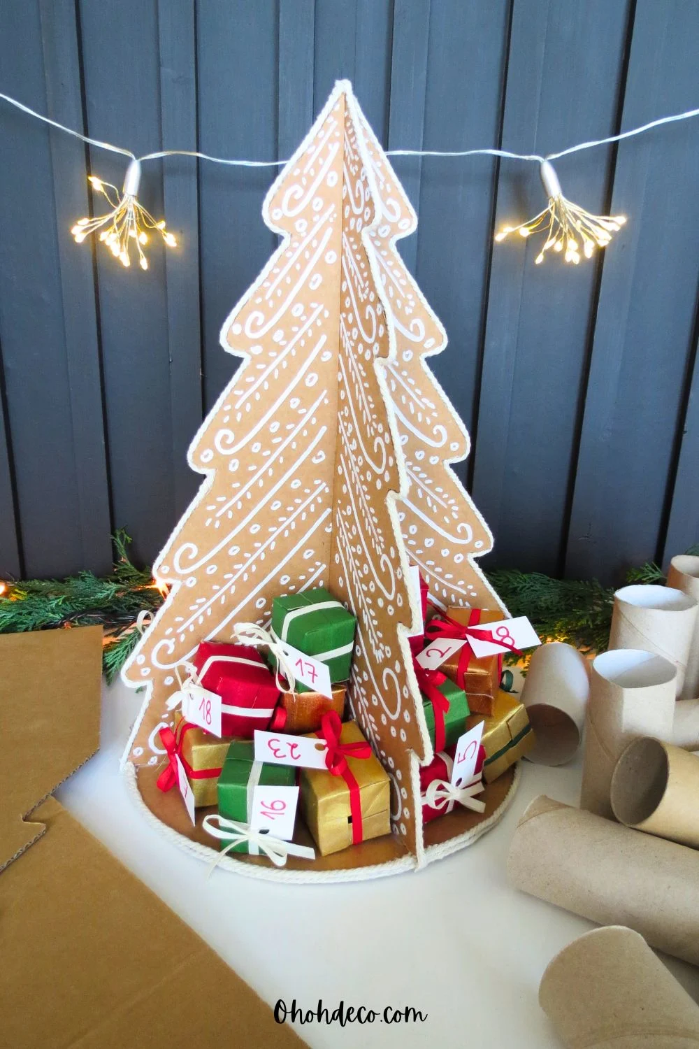 diy advent calendar with toilet paper rolls