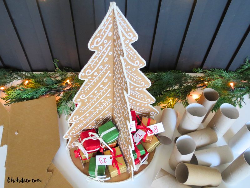 DIY paper advent calendar