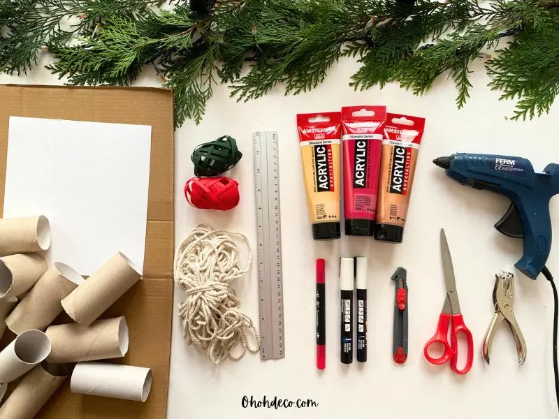 supplies to make advent calendar