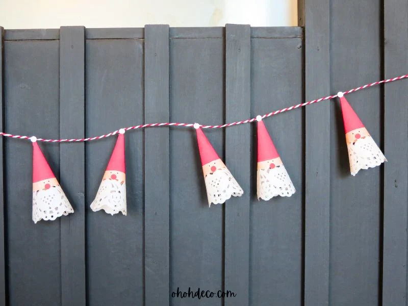 diy santa garland