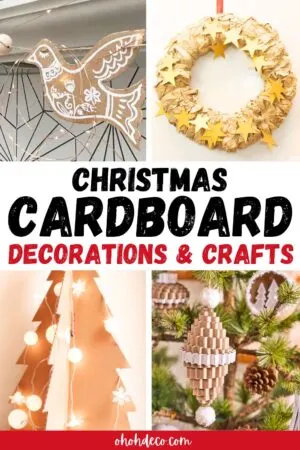 cardboard christmas decorations and crafts
