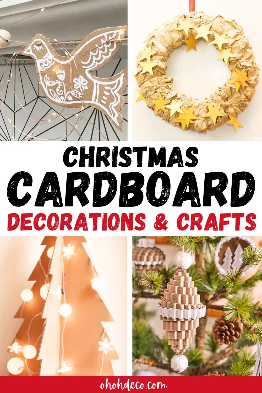 cardboard christmas decorations and crafts
