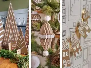 cardboard Christmas decorations and crafts