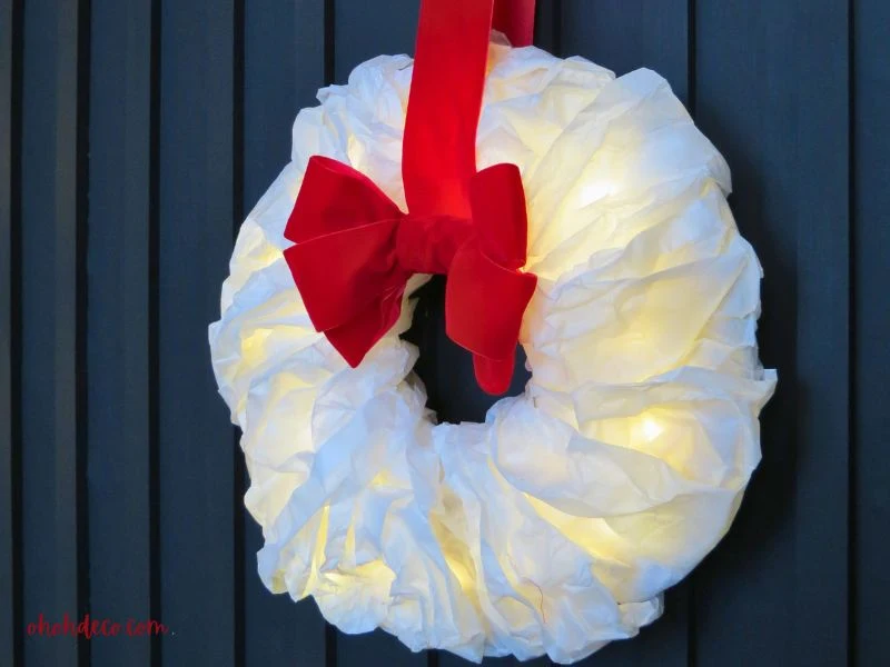 Paper Christmas Wreath