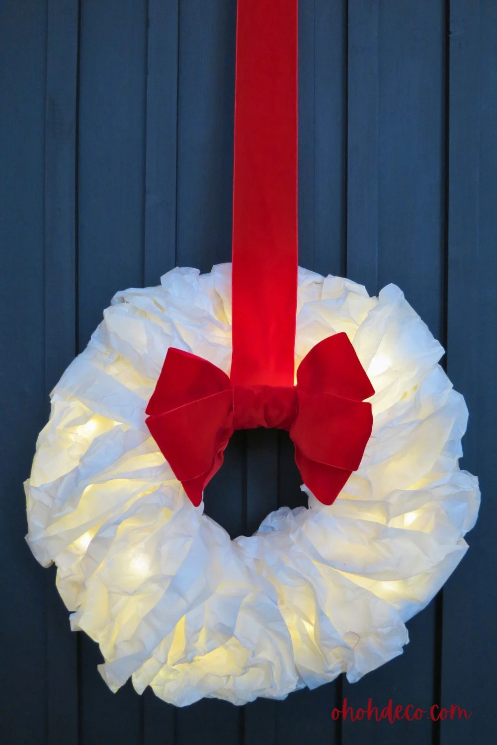 how to make Paper Christmas Wreath