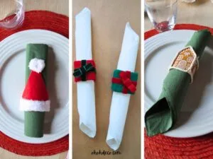 diy napkin rings with cardboard roll