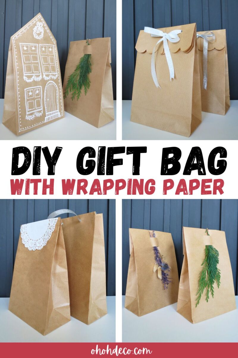 Make a gift bag out of Wrapping Paper