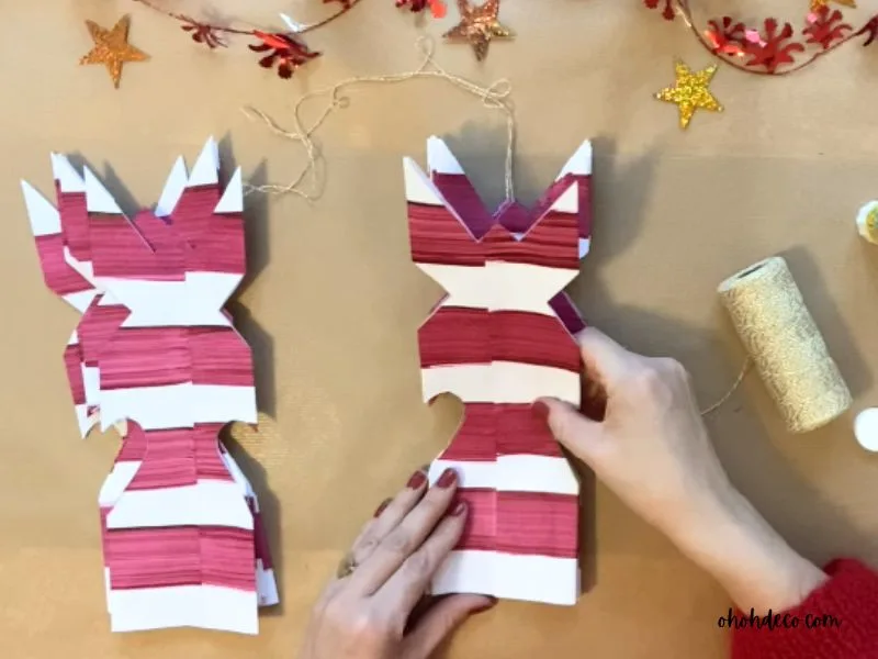 glue paper stars diy